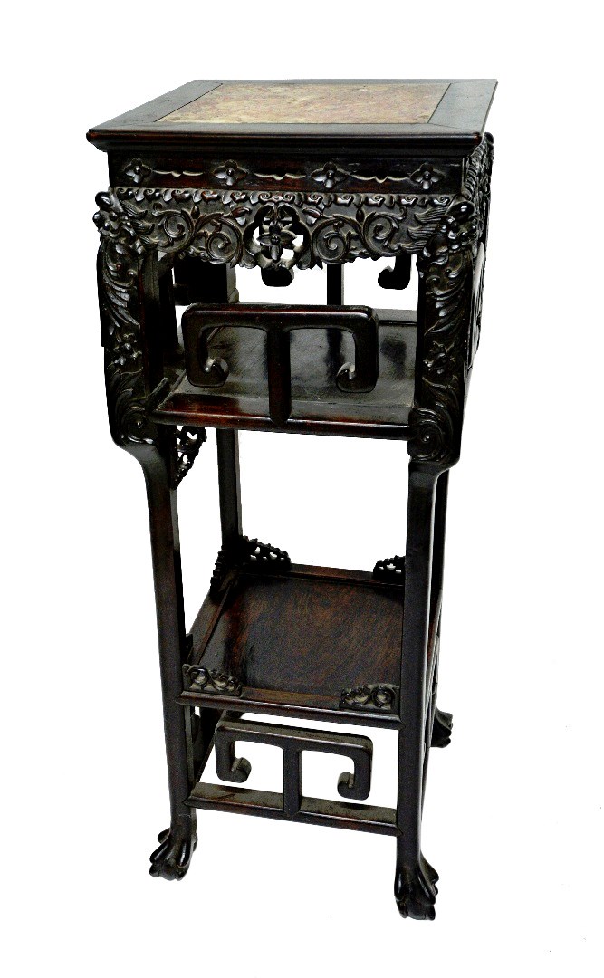 Appraisal: A late th early th century Chinese jardiniere stand the