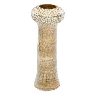 Appraisal: KAREN KARNES Tall stoneware vase KAREN KARNES b Tall vase