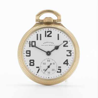 Appraisal: A Hamilton Railway Special Jewel B Open Face Pocket Watch