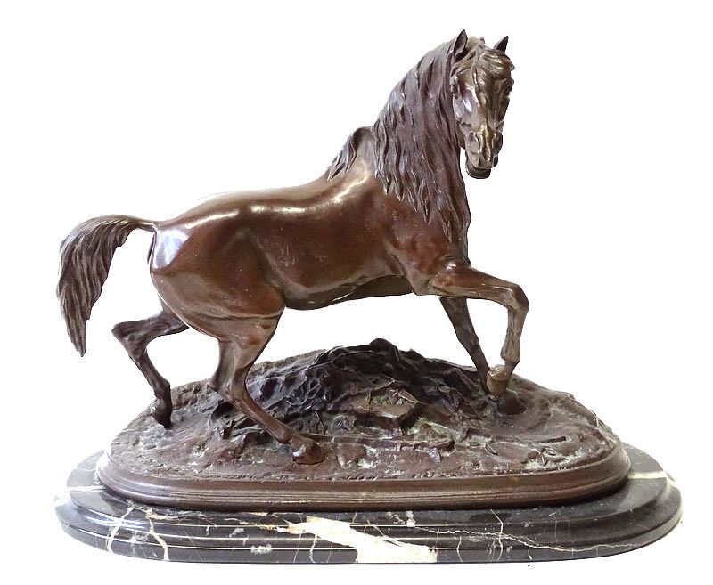 Appraisal: Bronze horse After P J Mene Bronze horse After P