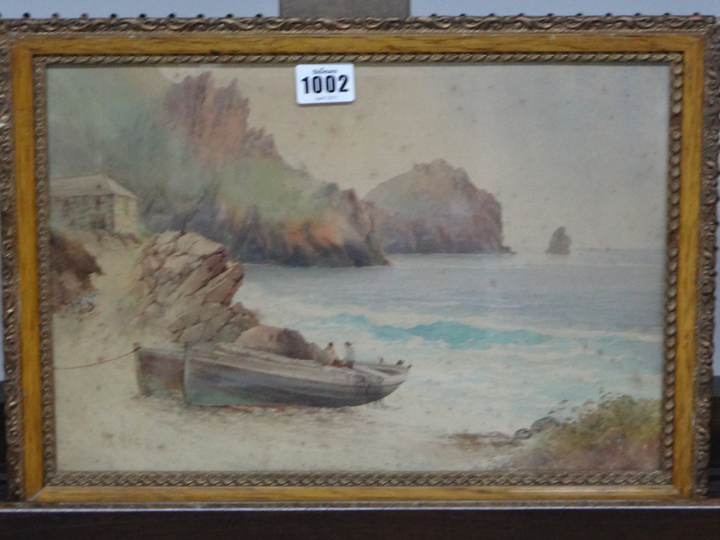 Appraisal: John Clarkson Uren - Mullion Cove Lizard watercolour signed cm