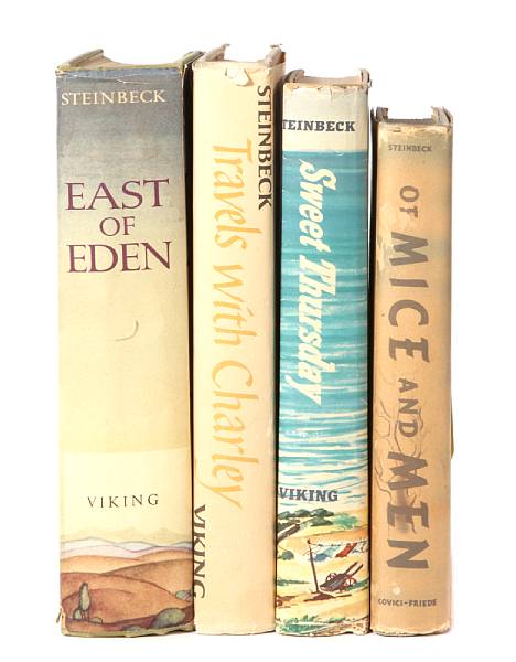 Appraisal: Steinbeck John titles East of Eden NY Green cloth DJ