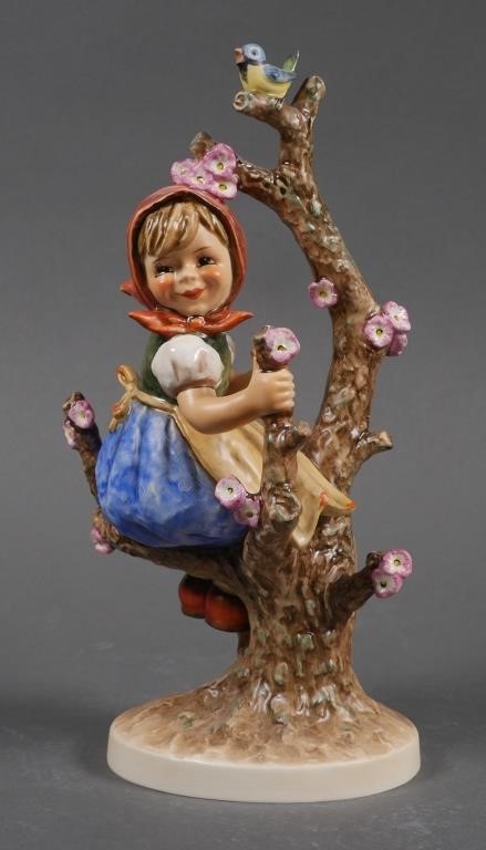 Appraisal: LARGE HUMMEL APPLE TREE GIRL TMK Large Hummel Apple Tree