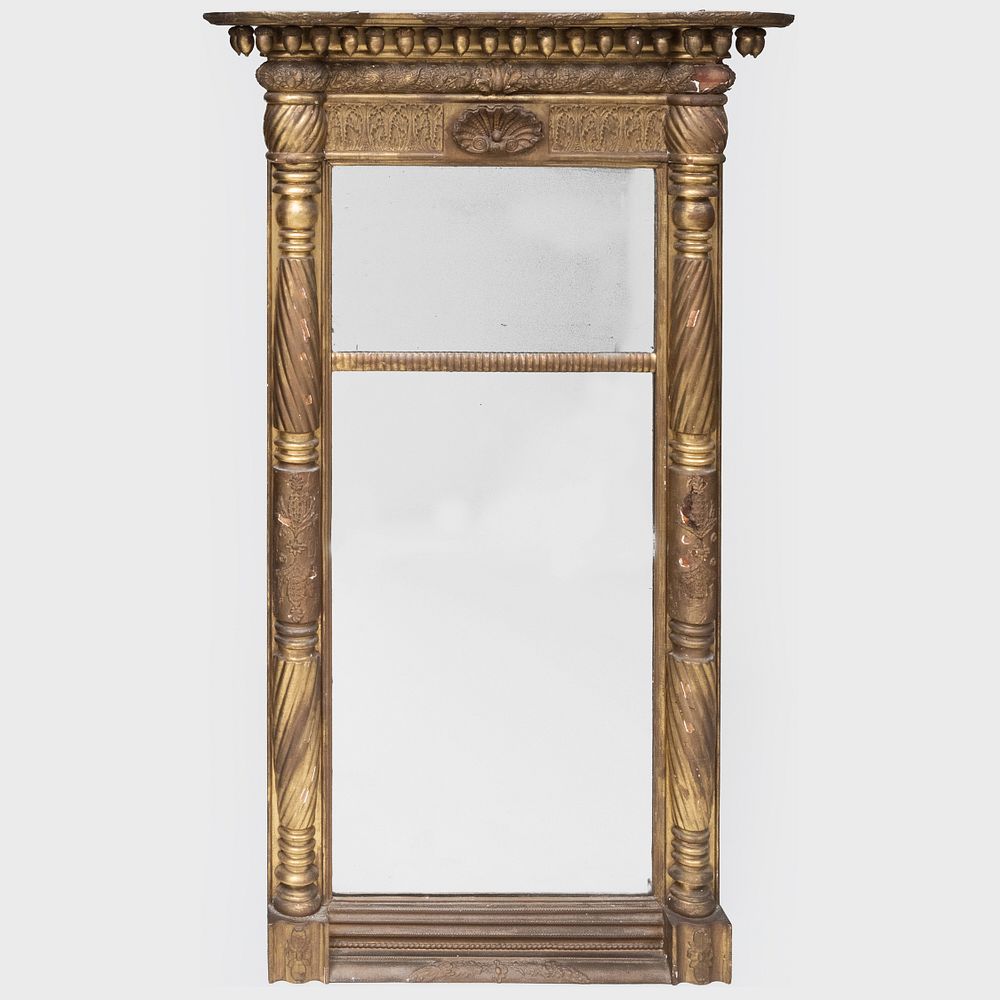 Appraisal: Federal Giltwood Pier Mirror Albany ft in x in Property