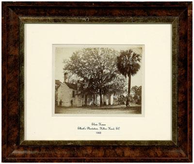 Appraisal: South Carolina photograph albumen photograph of William Elliott's Myrtle Bank