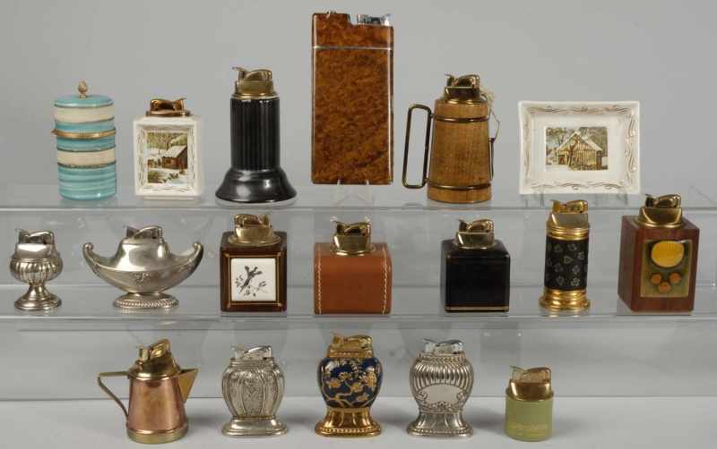 Appraisal: Lot of Approximately Evans Lighters Condition Excellent Size Largest L