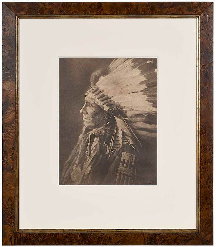 Appraisal: Edward Sherrif Curtis American - American Horse - Oglala signed