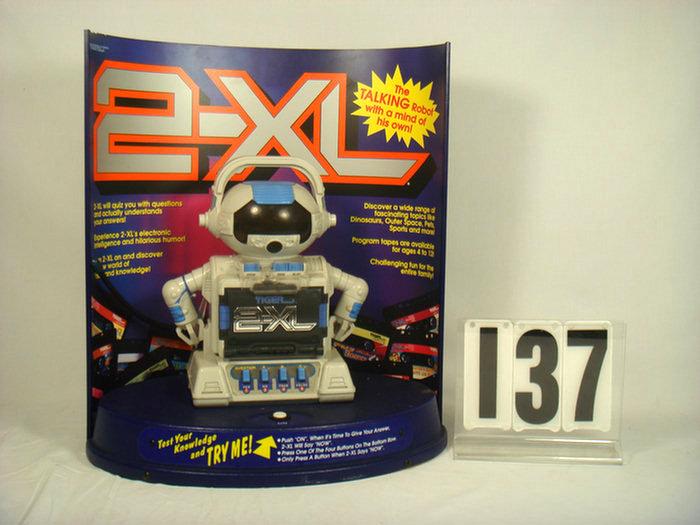 Appraisal: -XL Radio Shack Talking Robot Store Display He can quiz