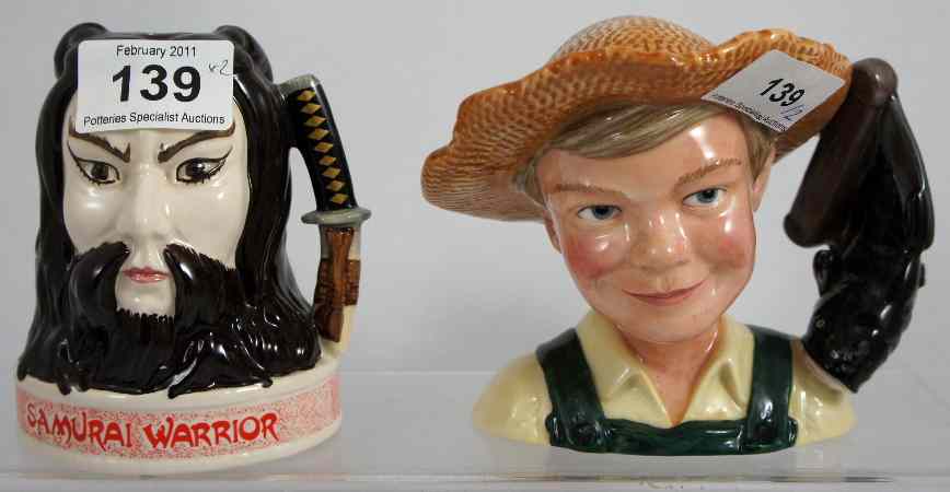 Appraisal: Royal Doulton Liquer Dispenser Samurai Warrior Jim Beam and RDICC