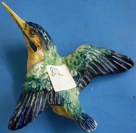 Appraisal: Rare Beswick Kingfisher wall plaque facing left