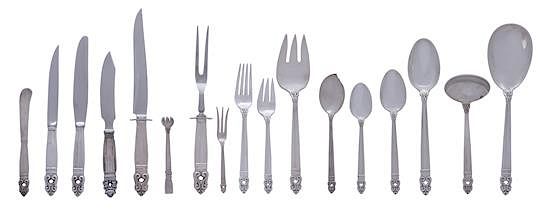 Appraisal: An American Silver Flatware Service for Twelve International Silver Company