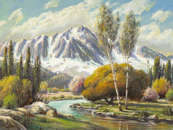 Appraisal: Paul Grimm American - Golden Touch of Autumn High Sierras