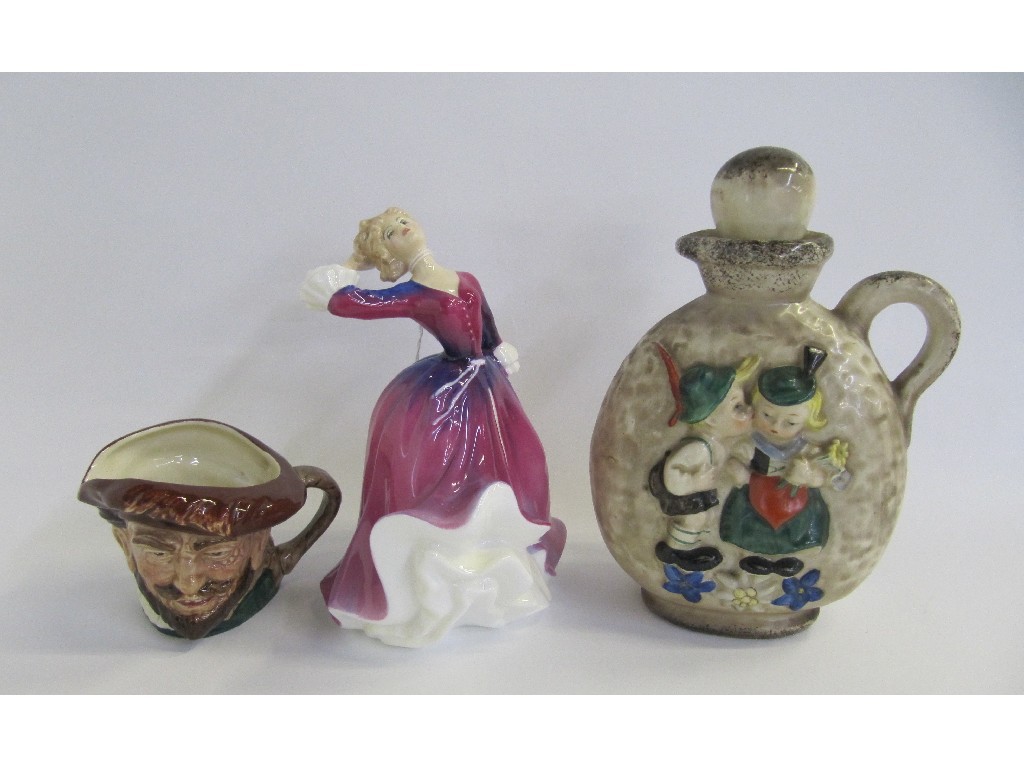 Appraisal: Doulton figure Melissa HN Drake character jug and a Goebel