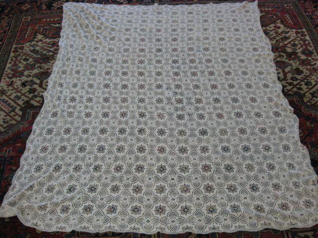 Appraisal: Handcrocheted Tablecloth x