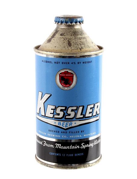 Appraisal: Full Kessler Beer Cone Top Can Helena Montana This is