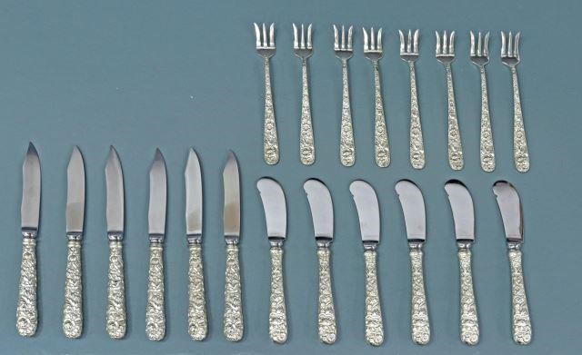 Appraisal: lot of American sterling silver flatware S Kirk Son in