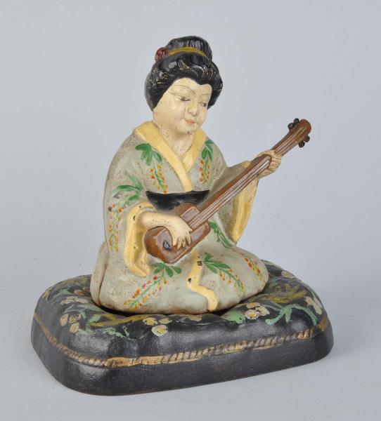 Appraisal: Geisha Girl Cast Iron Still Bank Manufactured by Hubley Beautiful