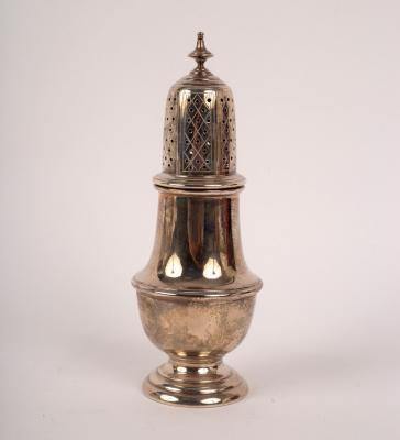 Appraisal: A George III style silver sugar caster Deakin Francis Birmingham