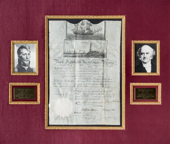 Appraisal: Sale Lot PRESIDENTS JACKSON ANDREW Document signed as President Andrew