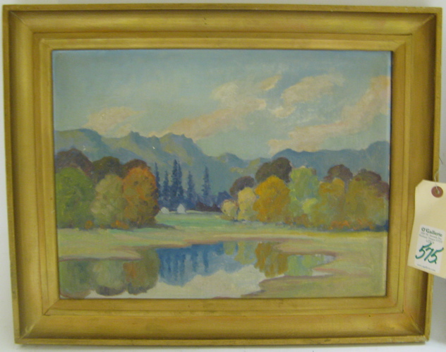 Appraisal: ROY TAYLOR OIL ON CANVAS BOARD Oregon active in the