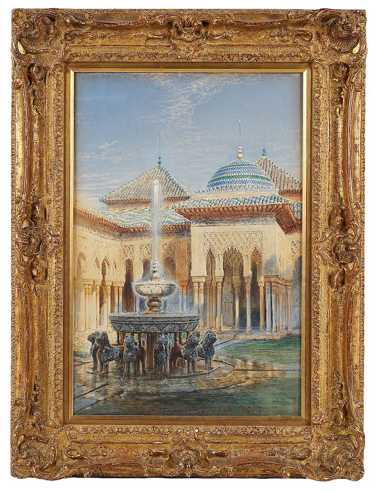 Appraisal: Henry Stanier 'Granada Alhambra' Watercolor Henry Stanier English - 'Granada'