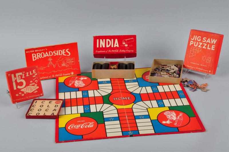 Appraisal: Lot of s Assorted Coca-Cola Games Description Includes India Hawaiian