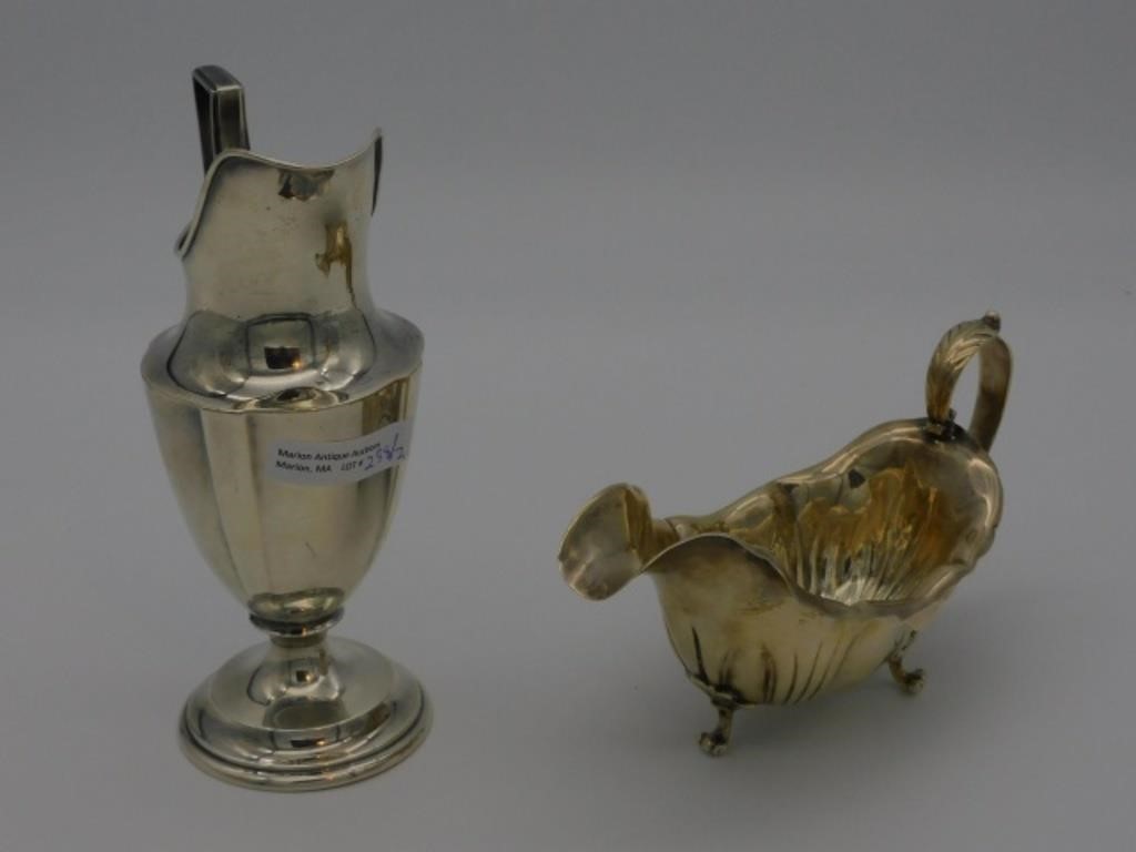 Appraisal: include R Wallace Sons urn form creamer high Along with