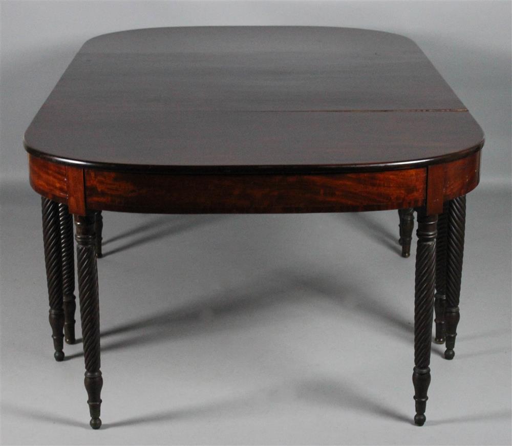 Appraisal: AMERICAN FEDERAL MIXED COMPONENT BANQUET TABLE the Federal period D