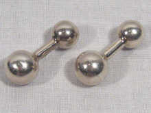 Appraisal: A pair of Tiffany cufflinks in the form of bar-bells