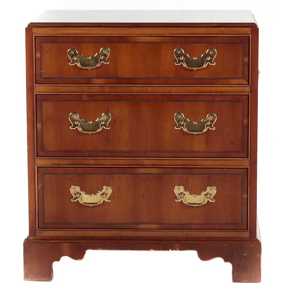 Appraisal: Baker George III Style Cherry Butler's Chest th century rectangular