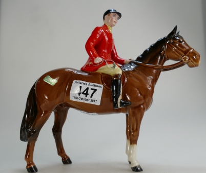 Appraisal: Beswick Hunts man on brown horse