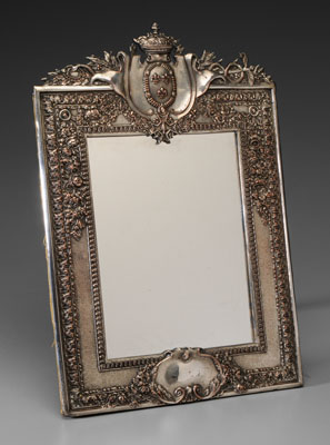 Appraisal: Mirror Silver-Plated Frame probably Continental late th early th century