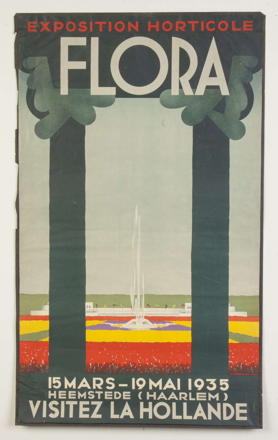 Appraisal: Exposition Horticole Flora Vintage Travel Poster