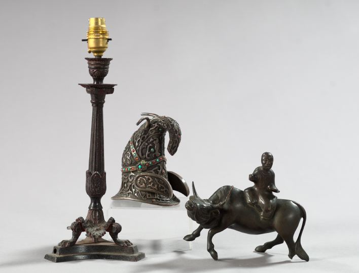 Appraisal: Group of Three Decorative Items consisting of an attractive Louis-Philippe