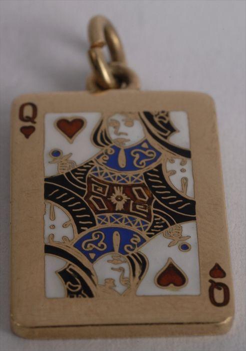 Appraisal: CARTIER QUEEN OF HEARTS CHARM Stamped k approx in