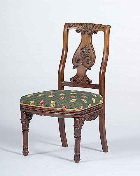 Appraisal: RUSSIAN SIDE CHAIR A Russian side chair in the Napoleon