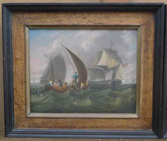 Appraisal: Early th century English School pair of oils on canvas