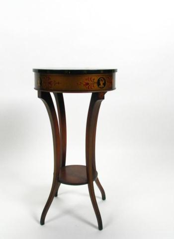 Appraisal: Traditional Style Fern Stand with inlaid and paint decorated finish