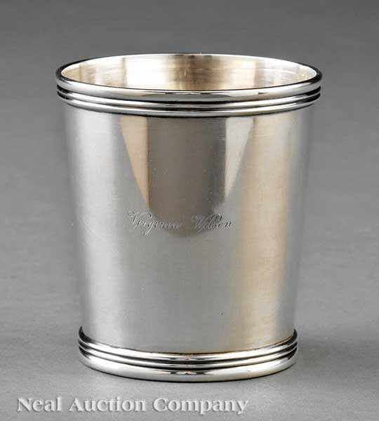 Appraisal: A Kentucky Coin Silver Julep Cup William P Poindexter wc