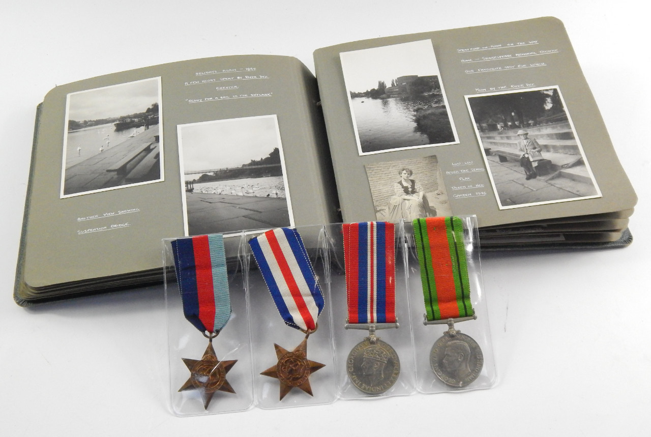 Appraisal: A World War II medal group awarded to Private G