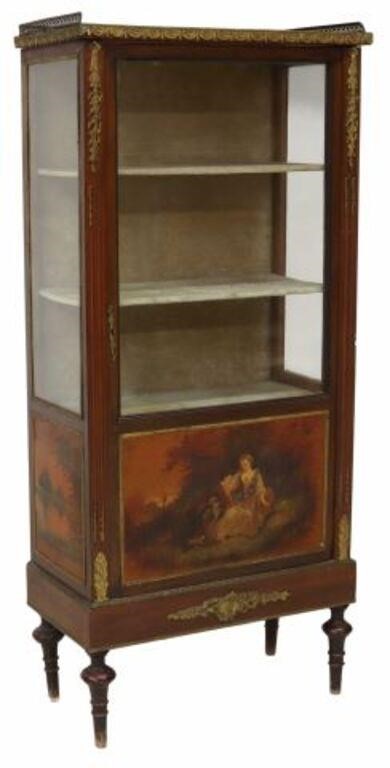 Appraisal: French Louis XVI style vitrine display cabinet early th c