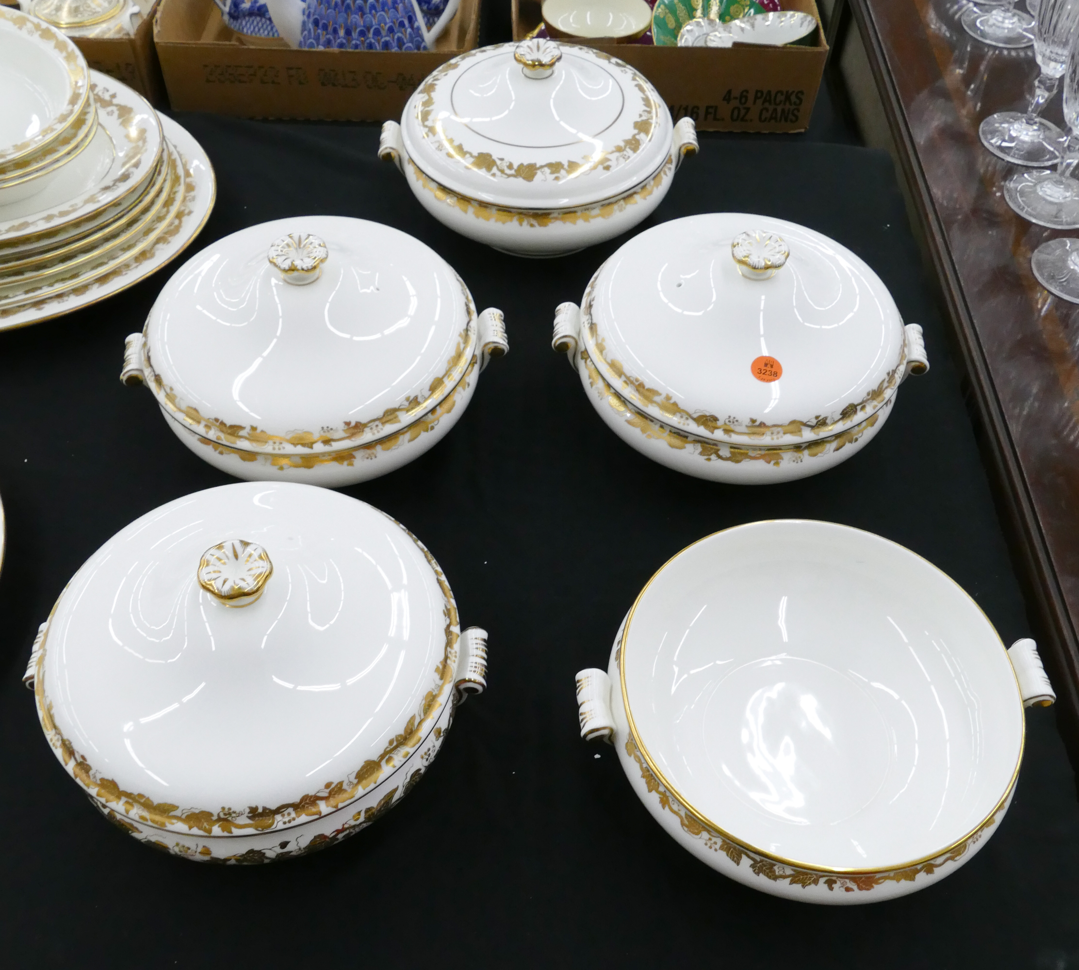 Appraisal: pc Wedgwood 'Whitehall White Rim ' Bone China Vegetable Serving