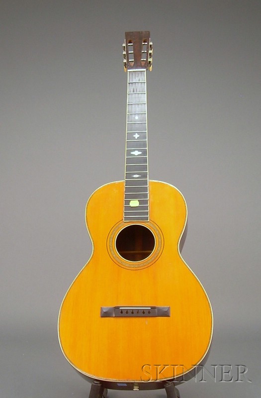 Appraisal: American Guitar after W A Cole ink stamped at the