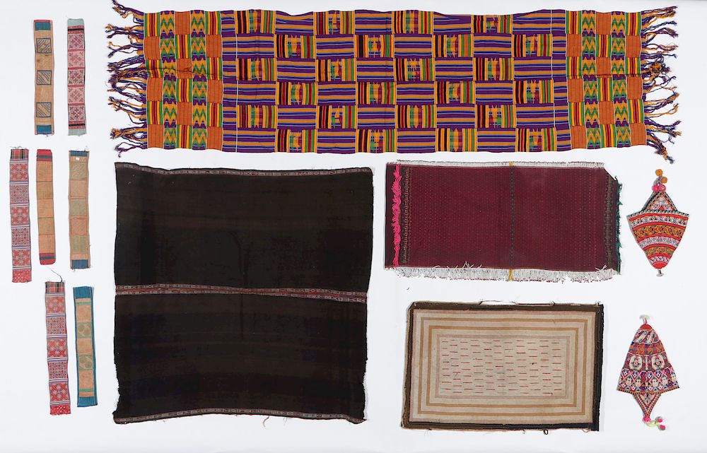 Appraisal: Collector's Lot of Ethnographic Textiles Collector's Lot of Ethnographic Textiles