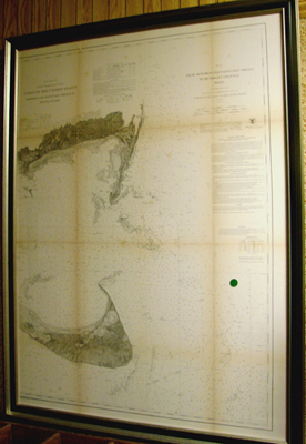 Appraisal: FRAMED U S COAST SURVEY CHART NO FROM MONOMOY AND