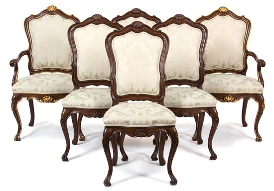 Appraisal: Sale Lot A Set of Six Karges Louis XV Style