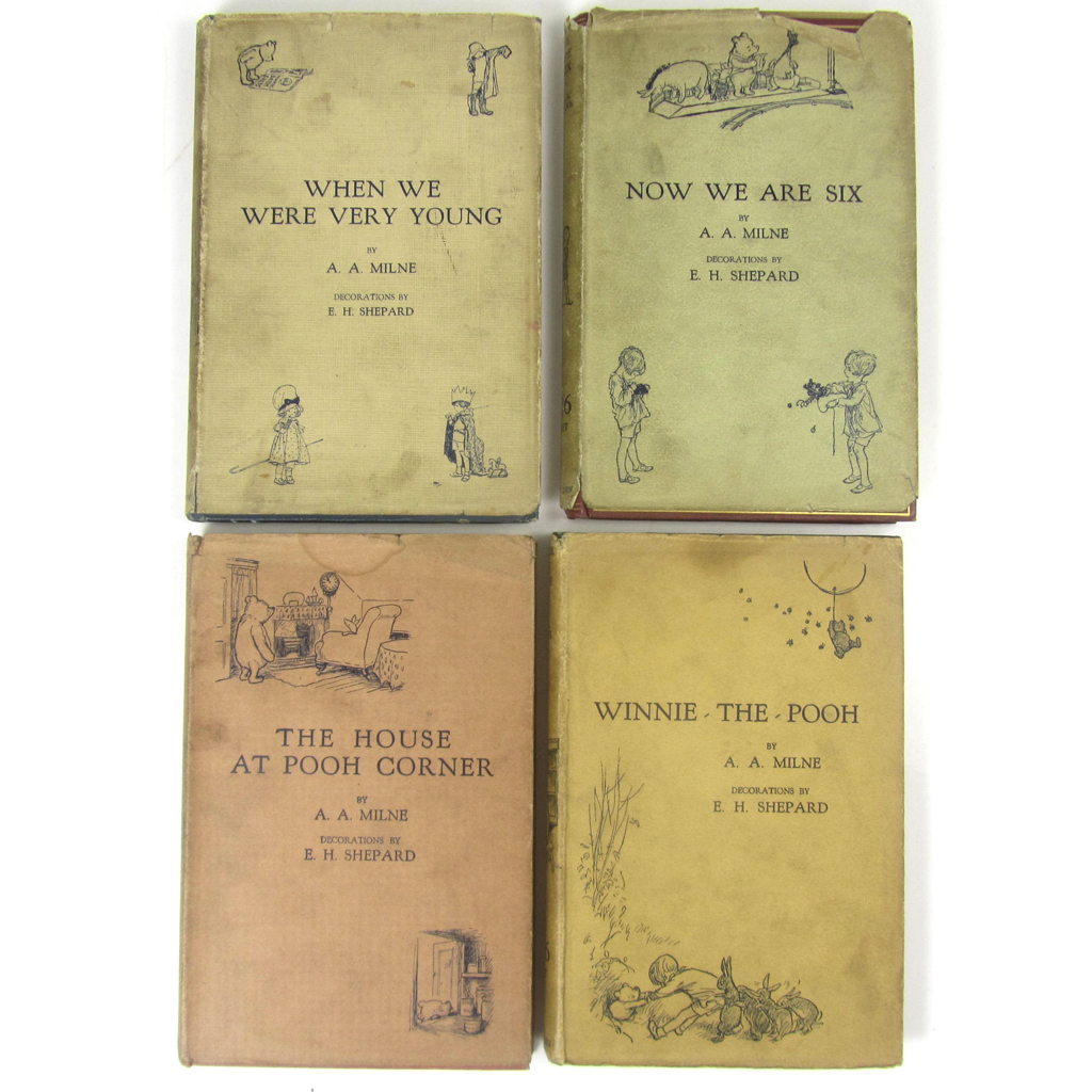 Appraisal: Milne A A volumes comprising The House at Pooh Corner