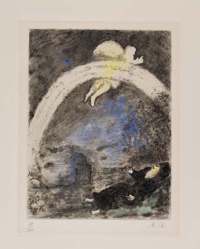 Appraisal: MARC CHAGALL L'Arc en Ciel Etching and aquatint with hand