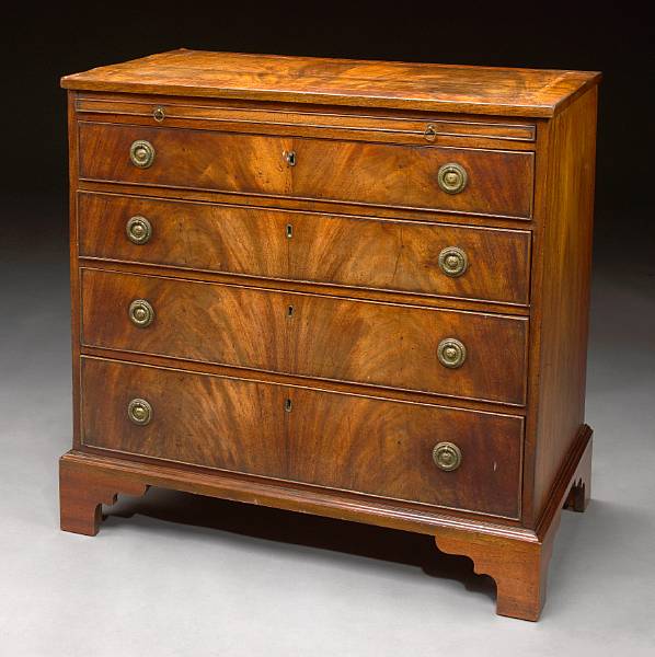 Appraisal: A George III inlaid mahogany chest fourth quarter th century