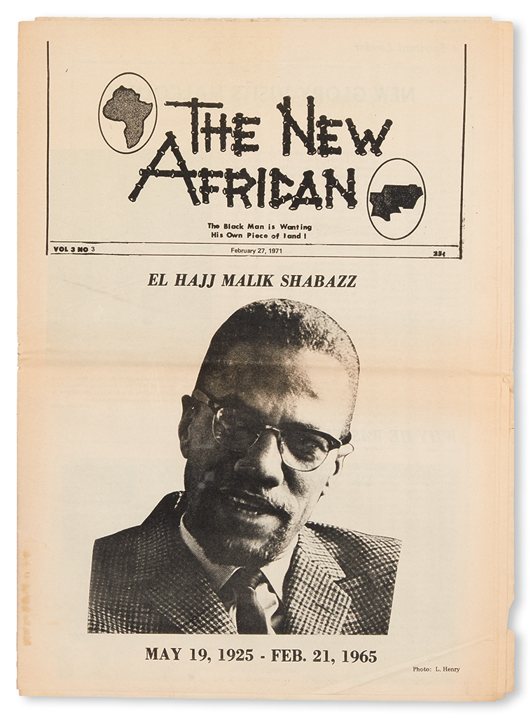 Appraisal: ISLAM MALCOLM X El Hajj Malik Shabazz May --February The